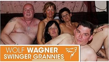 YUCK! Ugly old swingers! Grannies & grandpas have themselves a naughty fuck fest! WolfWagner.com