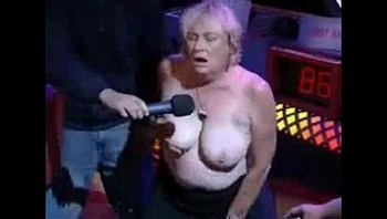 Granny have orgasm in porno show. Amateur older