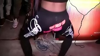 See-through leggings visible thong booty 17