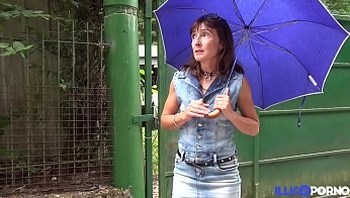 45 year old mature cougar fucked in the garden [Full Video]