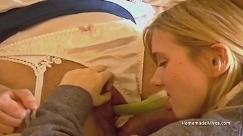 Older wife plays with a y. British teen