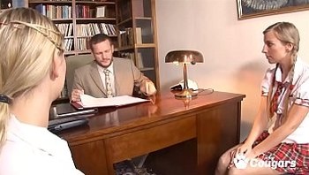 Two Young School Girls Banged By Their Professor - Morgan Moon