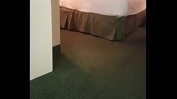 Horn arrives in the hotel room and catches his little bitch screwing another male