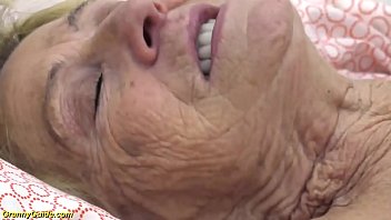 sexy flimsy 90 years old granny banged by the brush toyboy