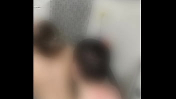 Husband overhear how his friend fuck wife in shower