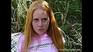 Skinny sex crazed whore wants to be pounded in the middle of the woods