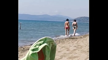 Exhibitionism on the seashore handjobs blowjobs