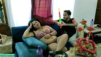 Indian Hot Bhabhi Wine and dine Sex with Teen Lover! Hindi XXX