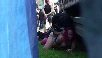 Drunk girl fucked on public concert