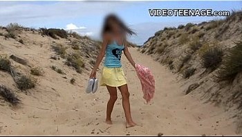nudist  teen at beach