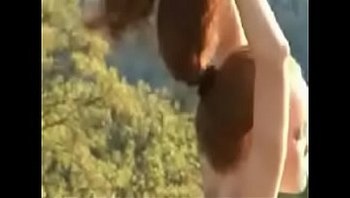 281110 nude in public jogging redhead