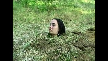 Forest bdsm burial and bizarre domination of crying slavegirl
