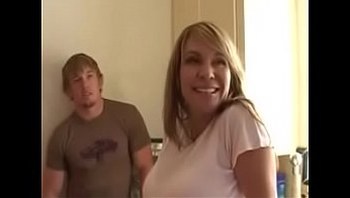 Mom fucked by two young studs