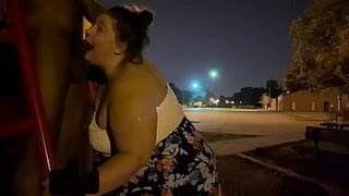 bbw getting fucked at the public park