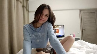 Sweet teen seduces stepbrother while he watches TV. Video POV.