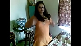 Young Indian Bhabhi in bed with her Office Colleague