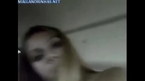 Young girl hiding in the car