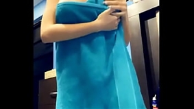 loses bet and shows herself naked for her followers