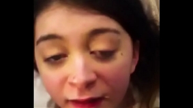 Sucking daddy's dick dry