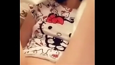 Hello Kitty teen pisses seductively