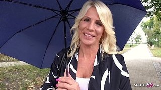GERMAN SCOUT - Bombshell MILF Tiffany tricked to Fuck at real Pick up Street Casting