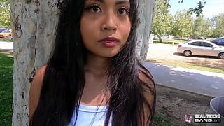Real Teens - Chesty Asian Luna Mills Does Her First Porn Casting