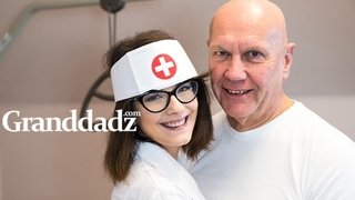 Nurse Sara Bell Takes Good Care of Senior Citizen: Porn 55