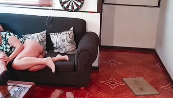 my stepson plays video games - and I play with his hard cock