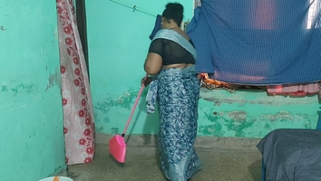 Step mother invited step son to have sex with me while cleaning the house