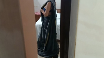 Desi Indian hot sexy Bhabhi Changing Saree fucked hard by her devar when my stepbrother was not in home Hindi audio