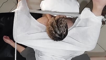 Urologist doctor gets horny during a prostate exam and ends up fucking the patient with her strapon