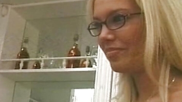 Astonishing French blonde enjoys hot anal threesome