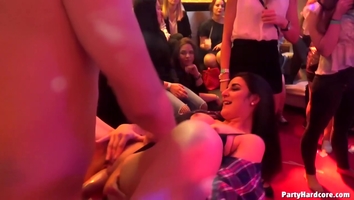 Handsome guys who are working in the night club are often fucking women who come there