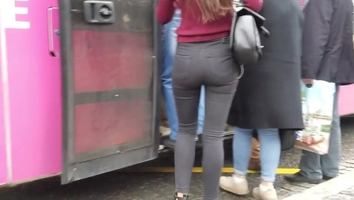 Sexy russian ass in black jeans