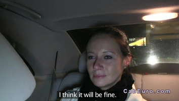 Cheated girlfriend banged in fake taxi for