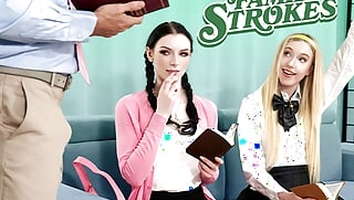 Sinful Step Daughter Dresses Up Like A Slut To Be Spanked And Fucked - Family Strokes