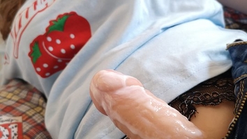 Futanari sissy trans Sexdoll begs to be milked, his swollen cock was full of hot CUM