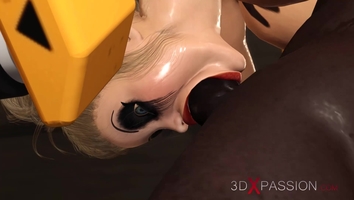 Sexy blonde loves a hard fucking in restraints