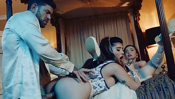 Marina Maya and Catherine Knight getting fucked in turn