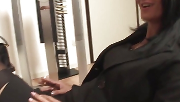 Melissa's Big Cock Breaks the Blonde's Ass