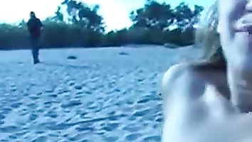 Horny Wife Has Nude Beach Gangbang