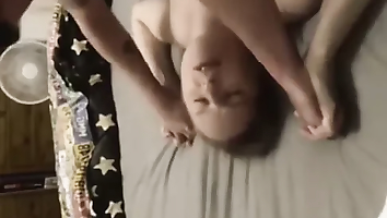 Mom shares bed during storm don't cum in me