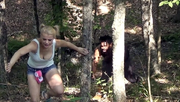 HD- Nadia White gets face fucked hard int the woods by Don Whoe
