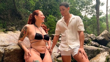 Outdoor fucking with a horny big ass redhead - Milan Rodriguez & Devil Khloee