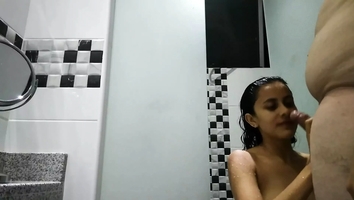 I found him bathing and I can't wait to make her suck