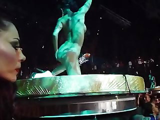 ibiza disco rave party nude gogo girls on stage