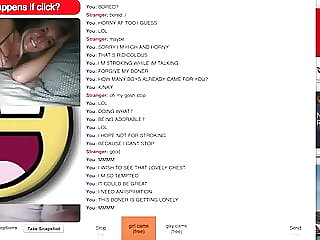 OMEGLE TOYBOY - PLAYING WITH HOT BLONDE TEEN