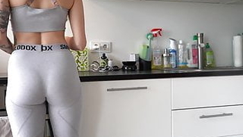 German Girl Fucked Hard! CREAMPIE AFTER SPORTS!