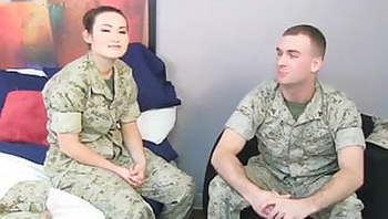 asian marine girl with mom