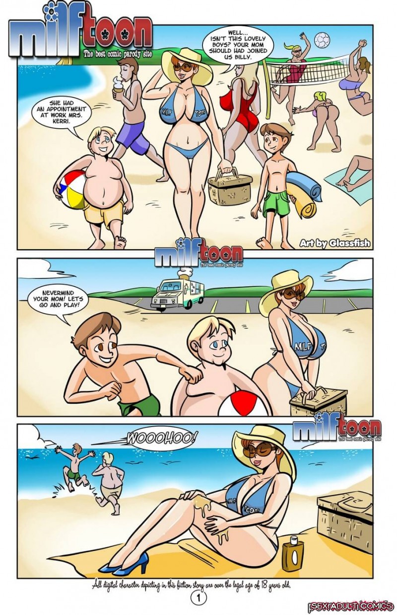 Family nude cartoon
